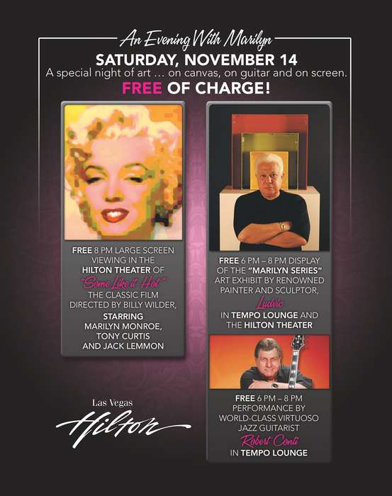 Las Vegas Hilton Marilyn Poster